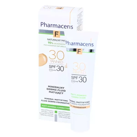 PHARMACERIS F Mineralny dermo-fluid matujący 30 SPF30, 30ml