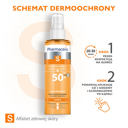 PHARMACERIS S SUN PROTECT Suchy olejek ochronny SPF 50+, 200ml