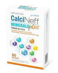 Calcineff Minerals Plus 20 tabletek do żucia data ważności 2020.12.31