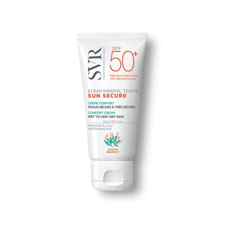SVR SUN SECURE Écran Minéral Teinté Peaux sèches à très sèches, mineralny krem barwiący zapewniający bardzo wysoką ochronę przeciwsłoneczną SPF50+ - 60 g