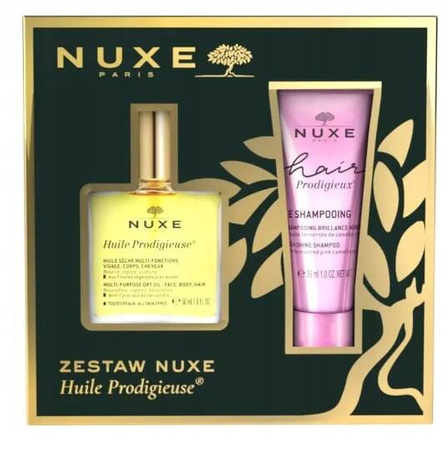 NUXE HAIR PRODIGIEUSE 50ML + HAIR PRODIGIEUX 30ML - ZESTAW PIELĘGNACYJNY DO TWARZY, CIAŁA I WŁOSÓW!