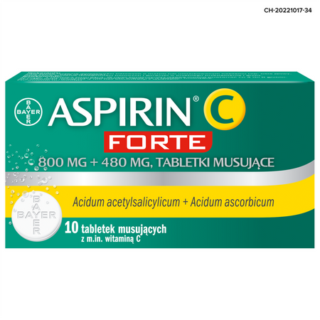 ASPIRIN C FORTE,10 tabletek musujących