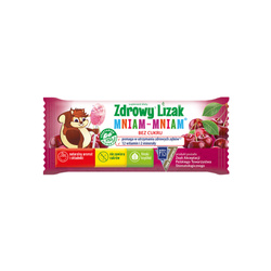 Zdrowy Lizak Mniam-Mniam o smaku wiśni 1 sztuka