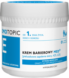 EMOTOPIC Krem Barierowy MED+ pieluszkowe zapalenie skóry, AZS, ŁZS, 75 ml