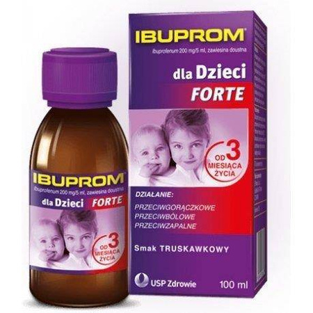 Ibuprom dla Dzieci Forte zawiesina 0,2g/5ml 100ml