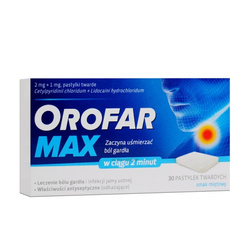 Orofar MAX, 30 pastylek