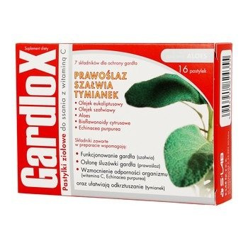 Gardlox x 16 pastylki do ssania 