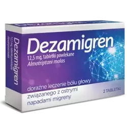 Dezamigren 12,5mg  2 tabetki.powlekane 