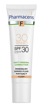 PHARMACERIS F Mineralny dermo-fluid matujący 30 SPF30, 30ml