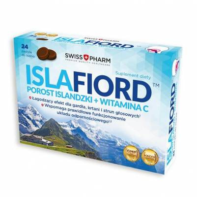 IslaFiord pastylki do ssania, 24 pastylki data ważnosci 2024/06
