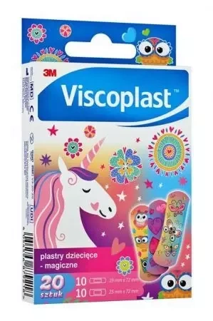 Plasterki VISCOPLAST Dziecięce Magiczne 20sztuk