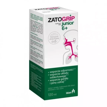 ZATOGRIP Junior 6+, 120 ml Data ważności 2025.10