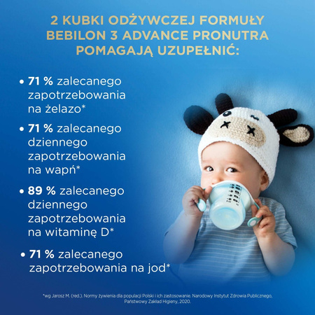 Bebilon 3 Advance Pronutra Junior, formuła na bazie mleka po 1. roku życia, 1000 g