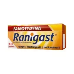 Famotydyna Ranigast 0,02g 30 tabletek powlekanych