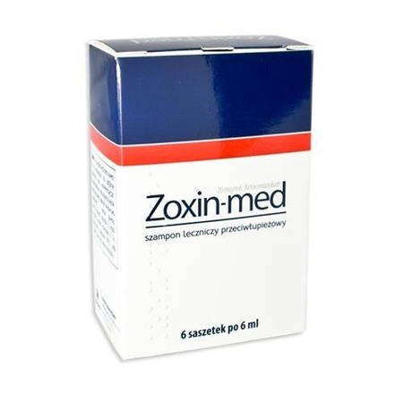 Zoxin-med szampon leczniczy 0,02g/ml 6 saszetek po 6ml