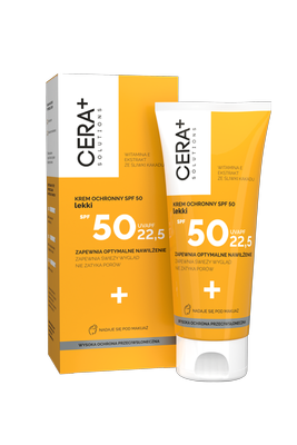 CERA + SOLUTIONS Krem ochronny SPF+50 lekki, 50 ml