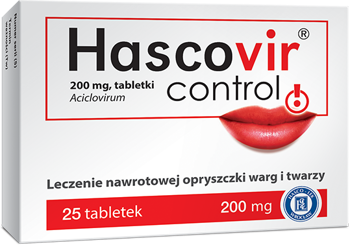 Hascovir Control 200 mg, 25 tabletek