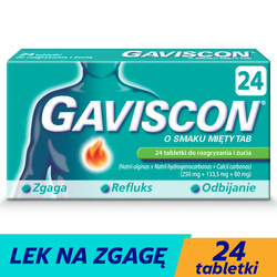 Gaviscon o smaku mięty TAB tabl. do rozgryzania i żucia *24