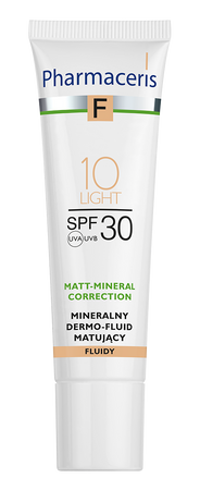 PHARMACERIS F Mineralny dermo-fluid matujący 10 SPF30, 30ml