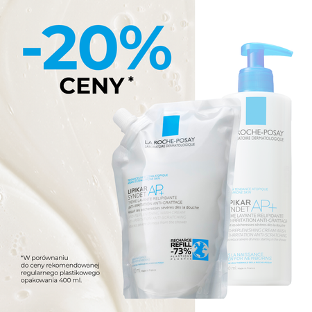 La Roche-Posay Lipikar Refill Syndet AP+ Krem myjący, 400 ml
