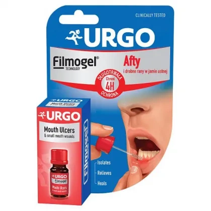 Urgo Filmogel Afty i drobne rany w jamie ustnej, plaster w płynie, 6 ml