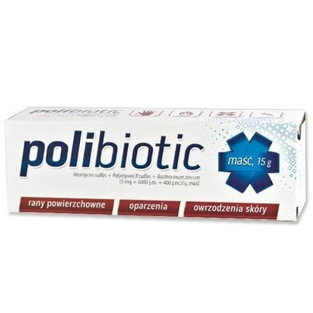 Polibiotic maść (5mg+5000j.m.+400j.m) 15 g