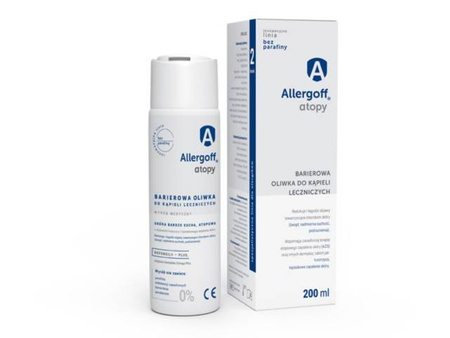 ALLERGOFF Barierowa Oliwka do kąpieli leczniczych, 200 ml