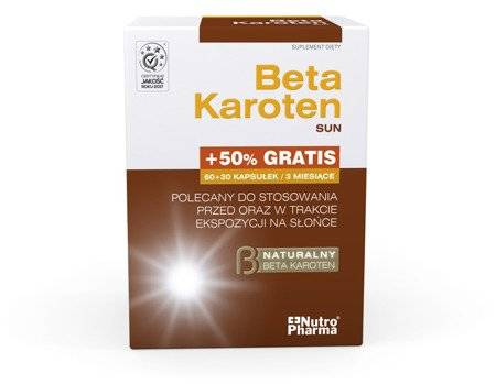 Beta Karoten Sun 90 elastycznych kapsułek