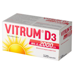 Vitrum D3 2000 kaps. 120 kaps.