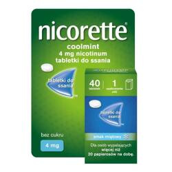 Nicorette Coolmint 4mg, 40 tabletek 