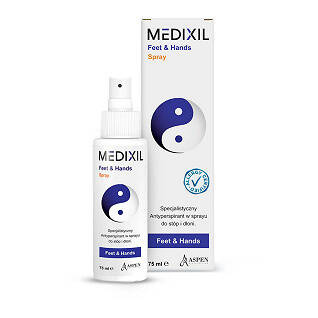 MEDIXIL Feet&Hands antyperspirant do stóp i dłoni, 75 ml