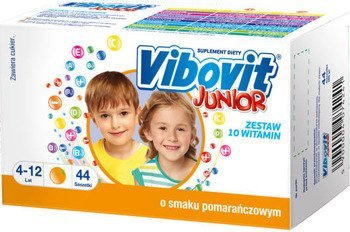 Vibovit Junior smak pomarańczowy 44 saszetki