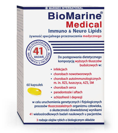 BioMarine Medical Immuno Neuro Lipids, 60 kapsułek