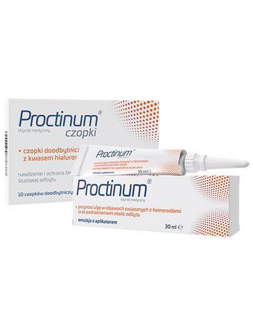 Proctinum czopki 10 sztuk + Proctinum emulsja 30ml