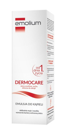 EMOLIUM DERMOCARE Emulsja do kąpieli 200 ml, data 2023 07