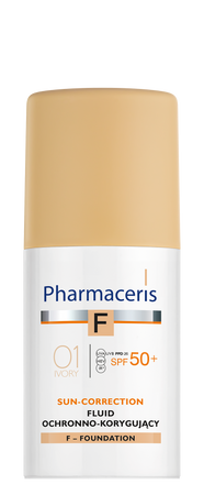 PHARMACERIS F Fluid ochronno-korygujący łagodzący podrażnienia SPF50+ 01, 30ml
