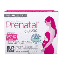 Prenatal CLASSIC – witaminy dla kobiet w ciąży (od 13. tygodnia) i karmiących piersią, 90 kapsułek