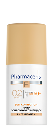 PHARMACERIS F Fluid ochronno-korygujący łagodzący podrażnienia SPF50+ 02, 30ml