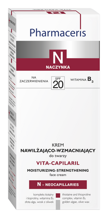 PHARMACERIS N VITA-CAPILARIL Krem nawilżająco-wzmacniający do twarzy, 50ml