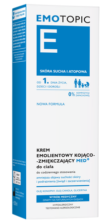 EMOTOPIC W.MED Krem kojąco-zmiękczający 200ml