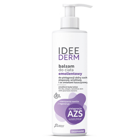 Ideepharm Idee Derm Emolientowy Balsam do pielęgnacji ciała ze zmianami łuszczycowymi i AZS 250 ml