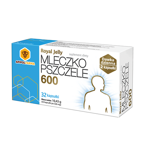 Royal Jelly Mleczko Pszczele 600 kaps. 32k