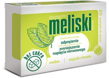 Meliski pastylki do ssania, 20 sztuk
