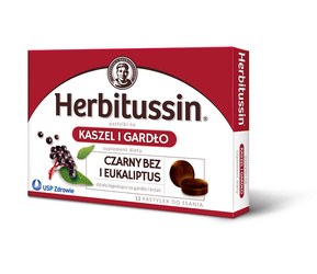 Herbitussin Kaszel i Gardło pastyl.x 12szt