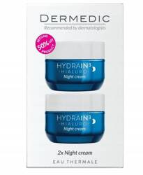 DERMEDIC Hydrain 3 Hialuro Krem na noc 1+1 (2x50ml)