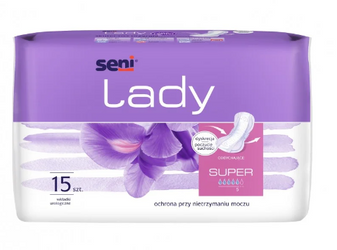 SENI LADY Super Wkładki urologiczne, 15 szt.