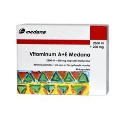 Vitaminum A+E Medana, 40 kapsułek