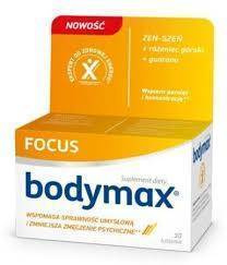 Bodymax Focus, 30 tabletki data ważnosci 2022/11