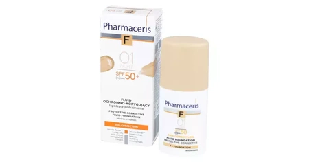 PHARMACERIS F Fluid ochronno-korygujący łagodzący podrażnienia SPF50+ 01, 30ml