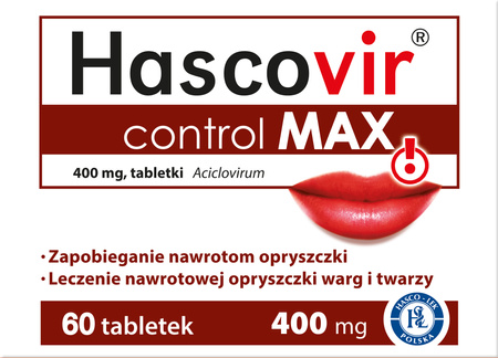 Hascovir Control Max 400mg 60 tabletek